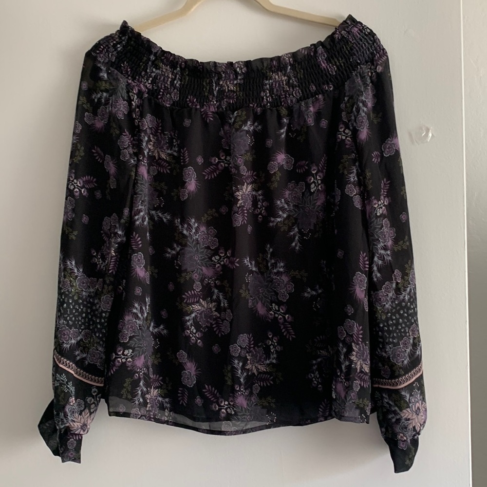 Love Stitch off the shoulder blouse